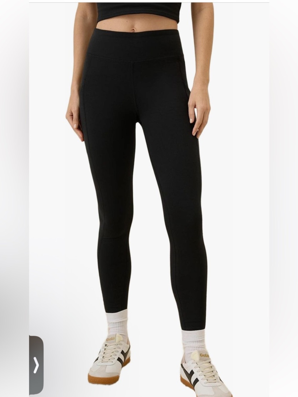 High-Waist Black Women's Leggings